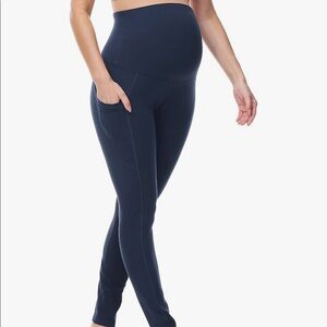 Maternity  leggings/yoga pants, navy, over belly M